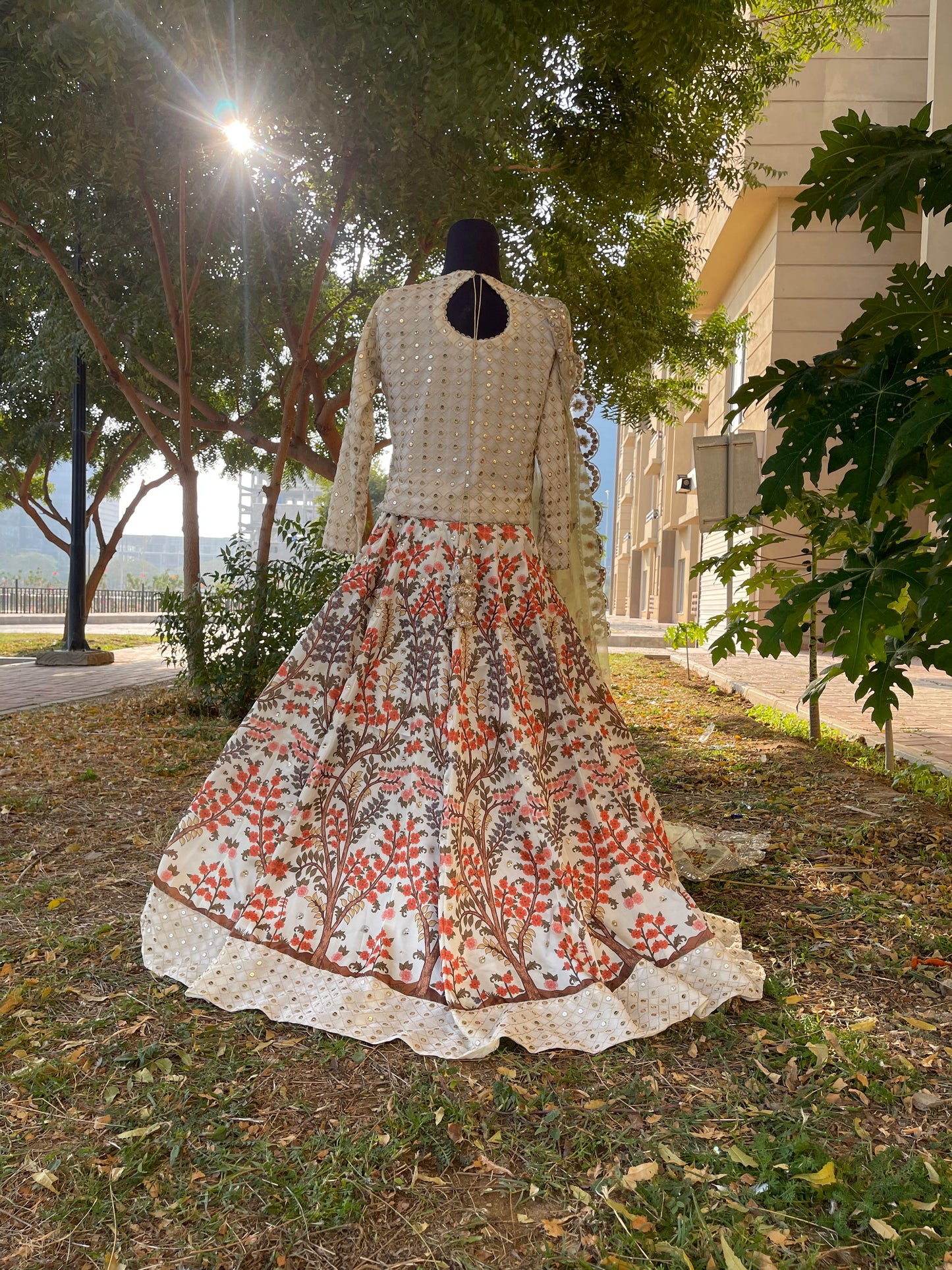 Lehnga choli with digital Print